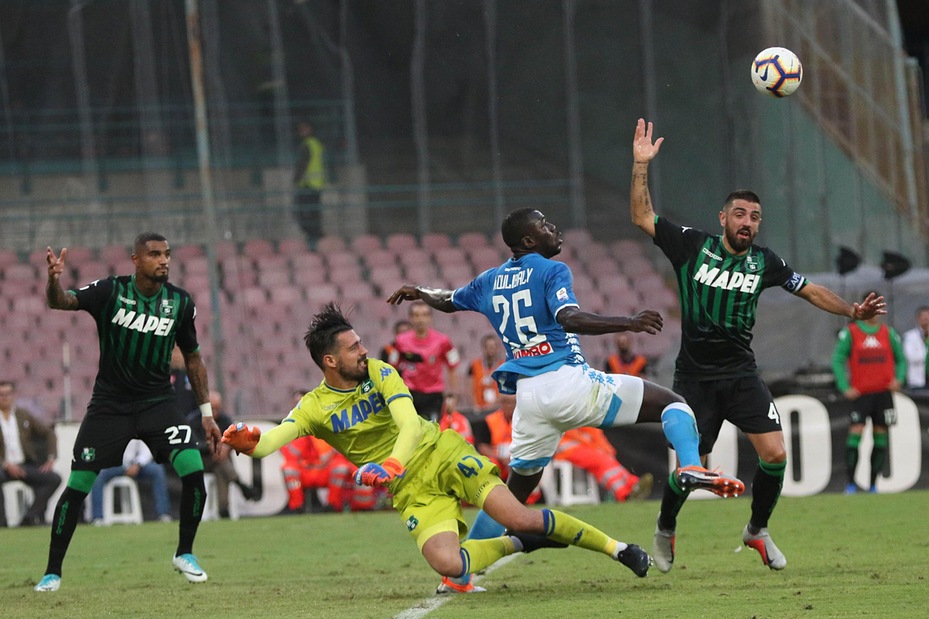 Serie A Napoli-Sassuolo 2-0, il tabellino