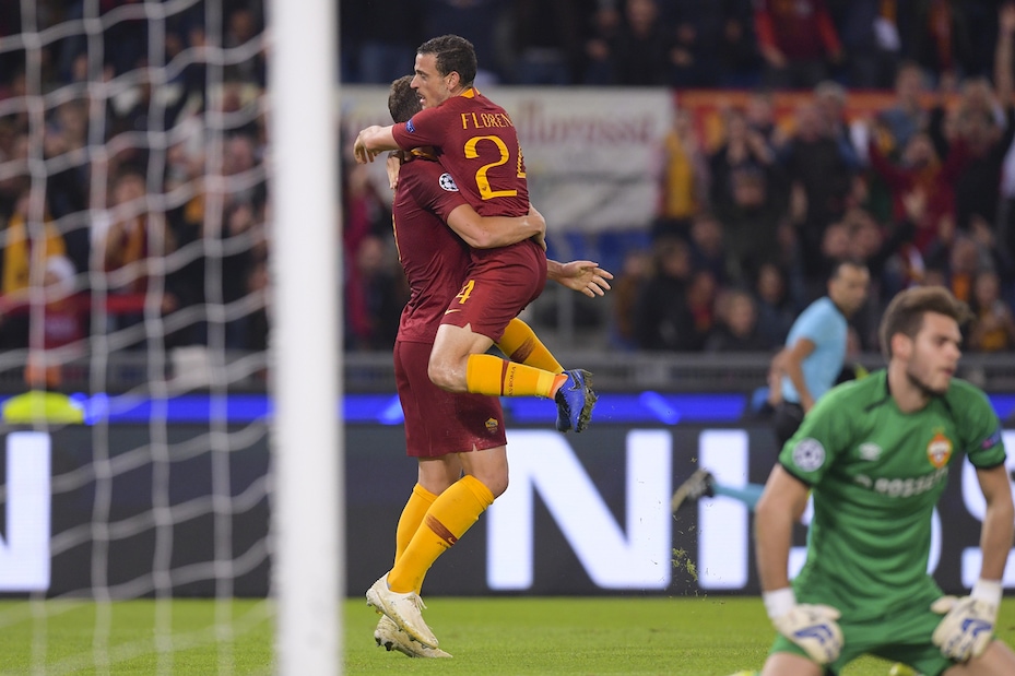 Champions League Roma-Cska Mosca 3-0, il tabellino