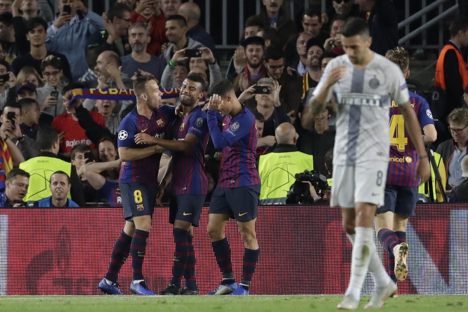 Champions League Barcellona-Inter 2-0, il tabellino