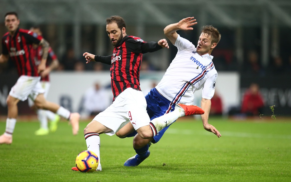 Serie A Milan-Sampdoria 3-2, il tabellino