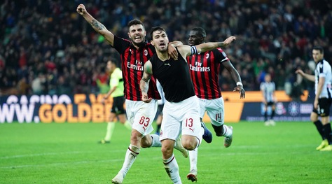 Udinese-Milan 0-1: decide Romagnoli al 97'