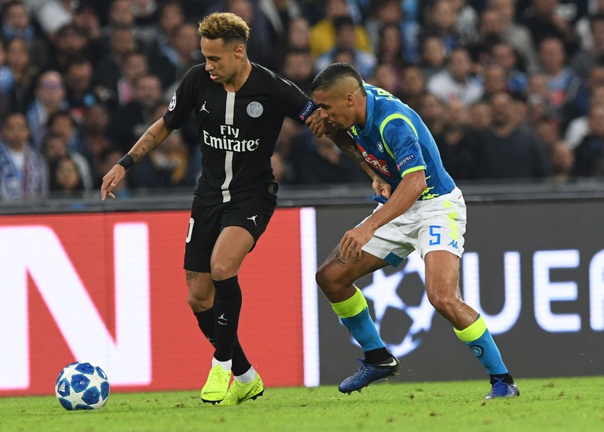 Champions League Napoli-Psg 1-1, il tabellino