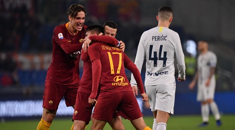 Roma-Inter 2-2: show all'Olimpico con Keita, Ünder, Icardi e Kolarov