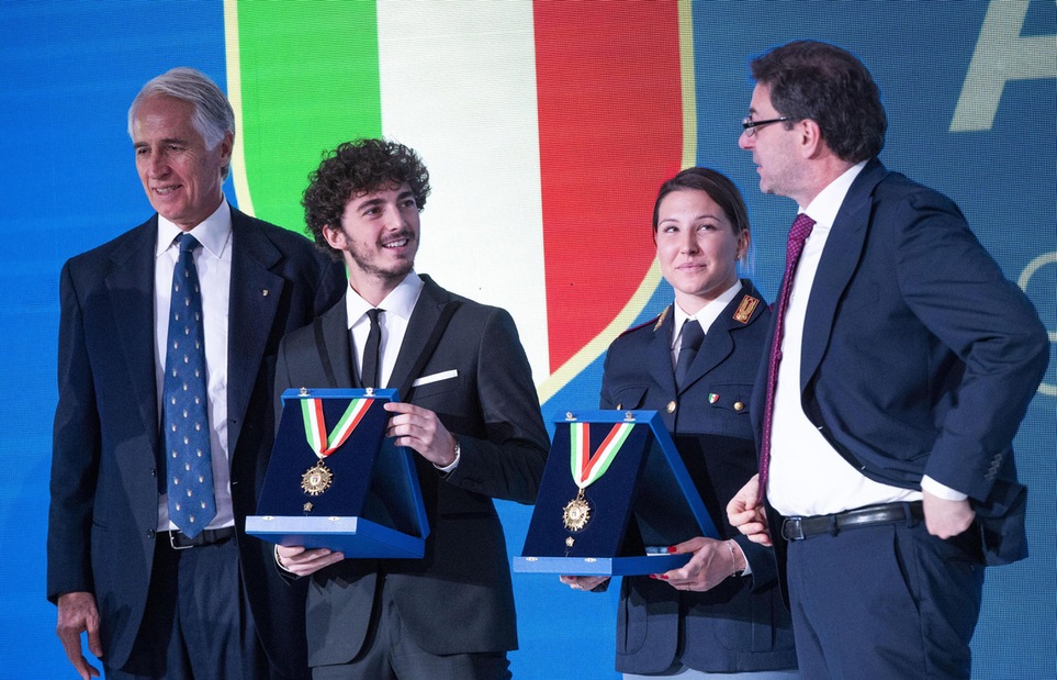 Moto, Collari d'Oro per Bagnaia e Fontanesi