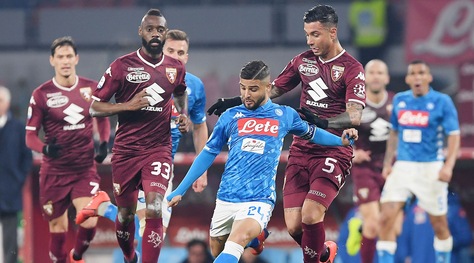 Serie A, Napoli-Torino 0-0: palo di Insigne, la Juventus vola a +13