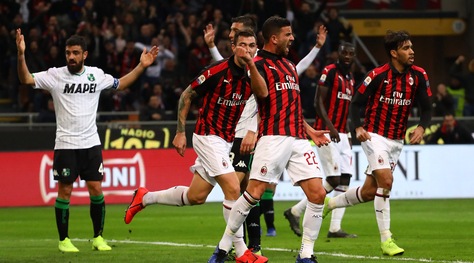 Serie A, Milan-Sassuolo 1-0: decisivo l'autogol di Lirola