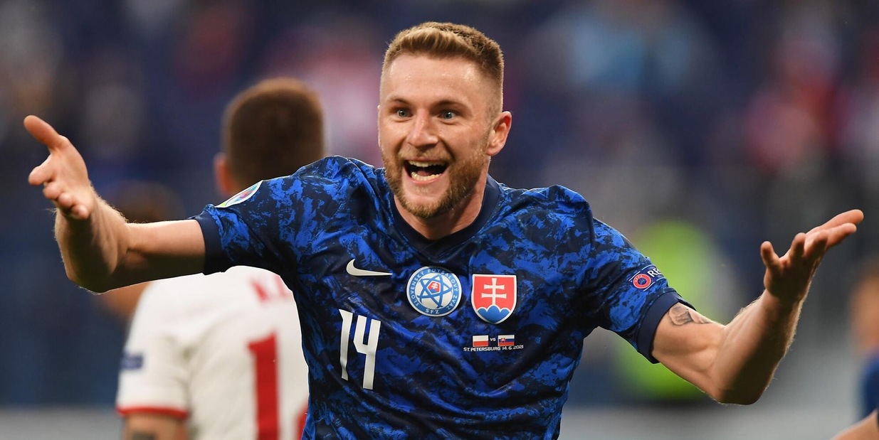 Europei, Polonia-Slovacchia 1-2: festa Skriniar, flop Szczesny