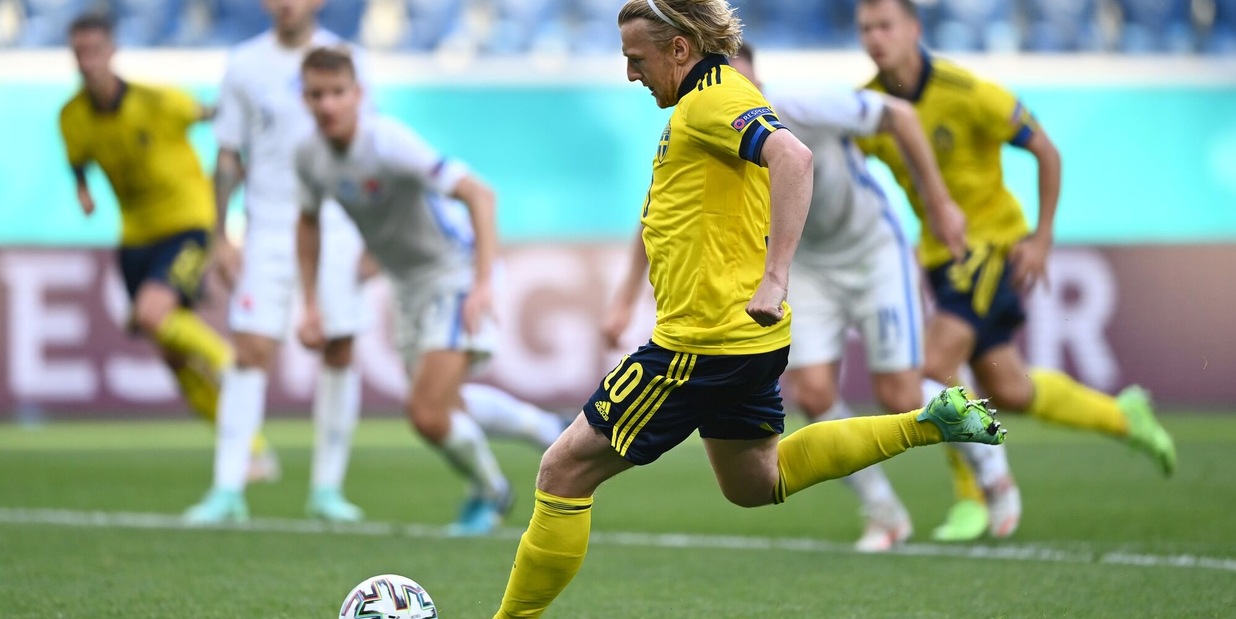 Europei, Svezia-Slovacchia 1-0: Isak inventa, Forsberg realizza