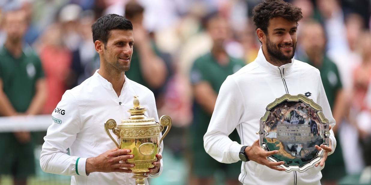 Ranking Atp, Berrettini vola all'ottavo posto: domina Djokovic