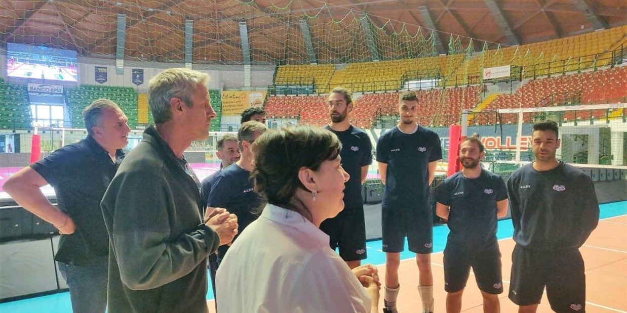 Karch Kiraly in visita alla Vero Volley
