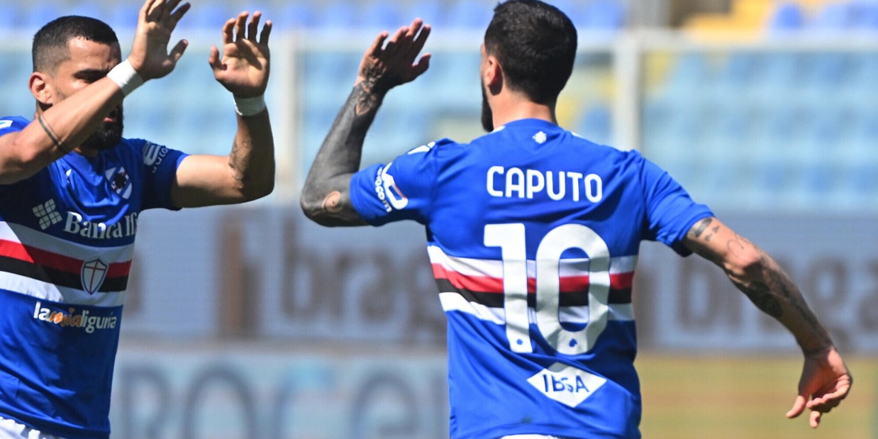Sampdoria-Castiglione 9-1: doppiette Caputo-Quaglierella-Verre
