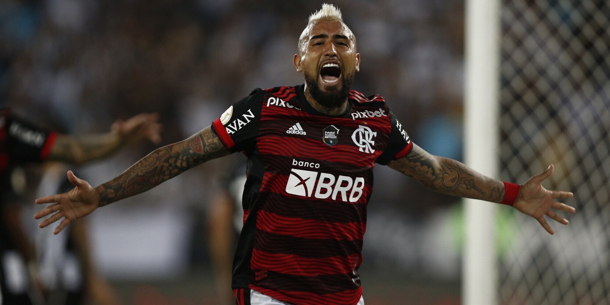 Botafogo-Flamengo: Vidal, un gol che vale il derby