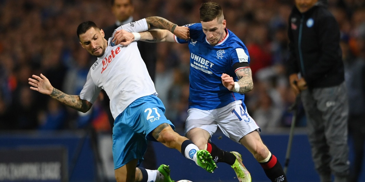 Rangers-Napoli 0-3: tabellino, statistiche e marcatori