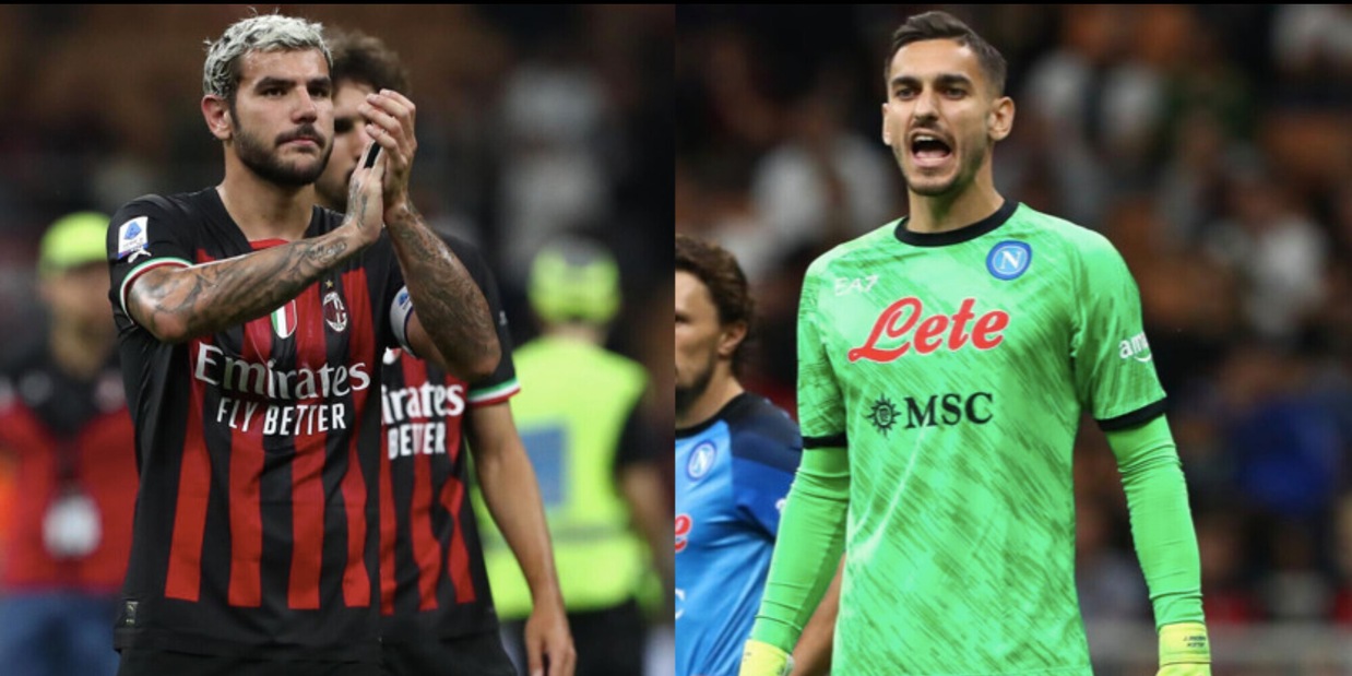 Pagelle Milan-Napoli: Theo fa Leao, Dest sbaglia. Anguissa super, Meret prezioso