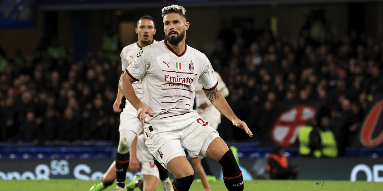 Milan, Giroud sfida gli ex compagni del Chelsea