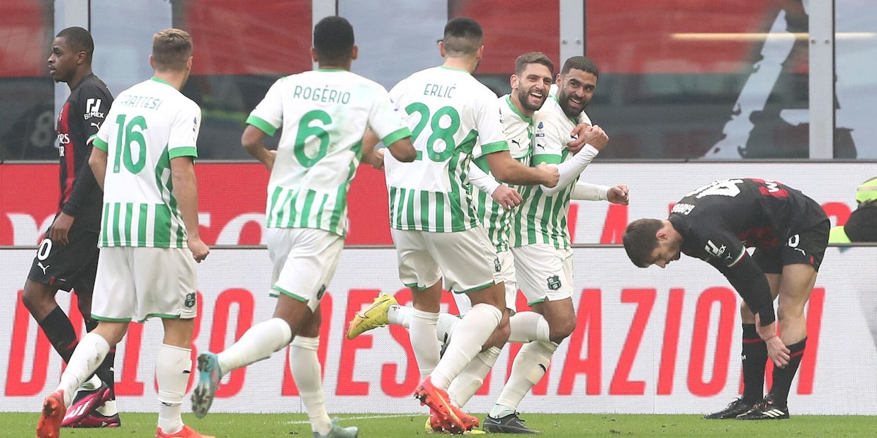 Milan-Sassuolo 2-5 diretta: Berardi protagonista, Pioli umiliato