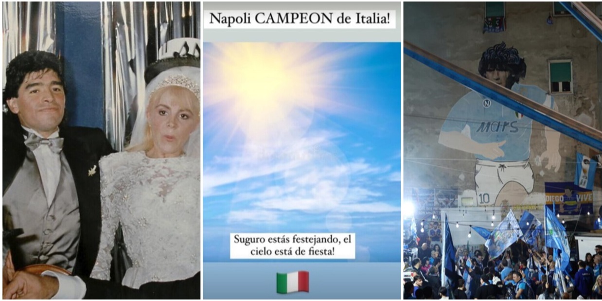 Napoli, scudetto nel segno di Maradona: il post da brividi dell'ex moglie