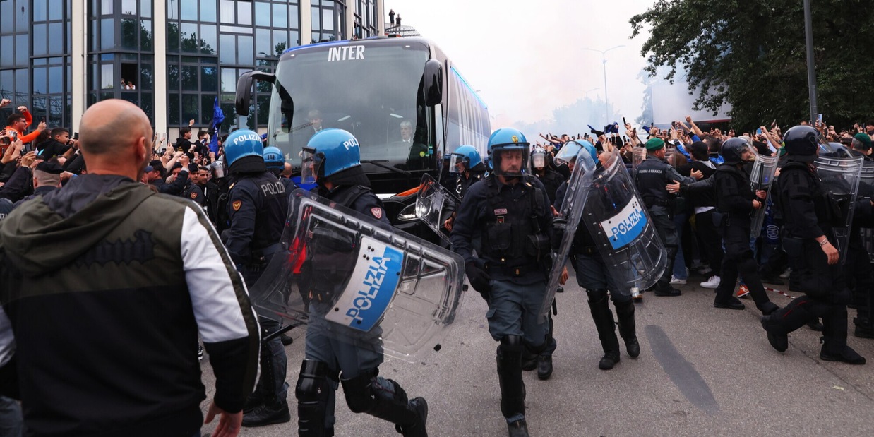 Inter-Milan, pugno a uno steward: daspo per un tifoso nerazzuro