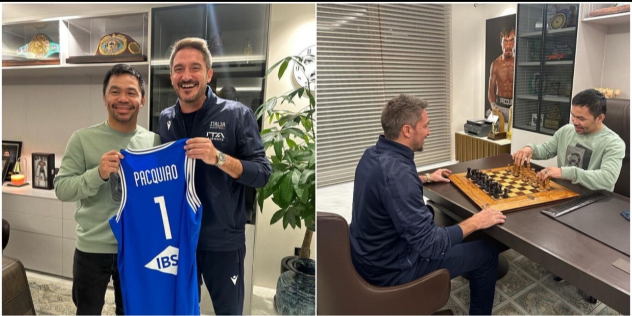 Pozzecco sfida Manny Pacquiao a scacchi e presenta Italia-Serbia