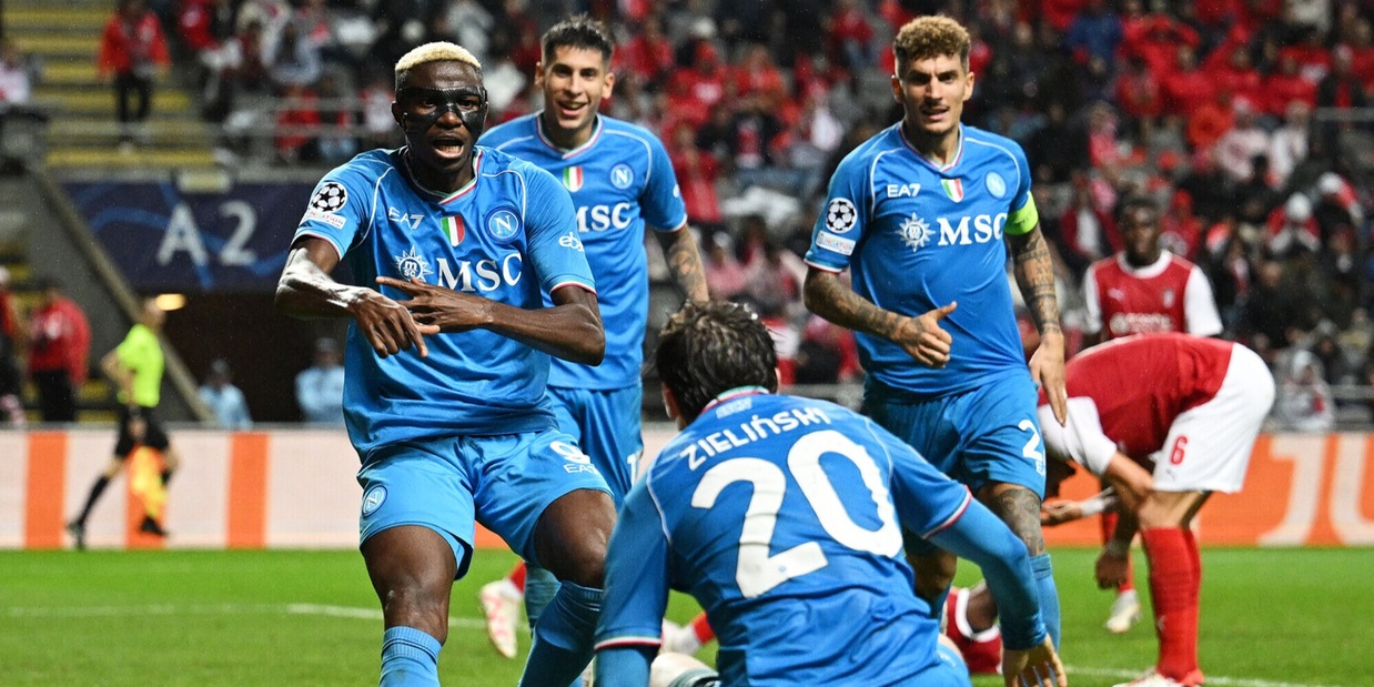 Braga-Napoli 1-2, rivivi la diretta: l'autogol di Niakaté regala la vittoria agli azzurri