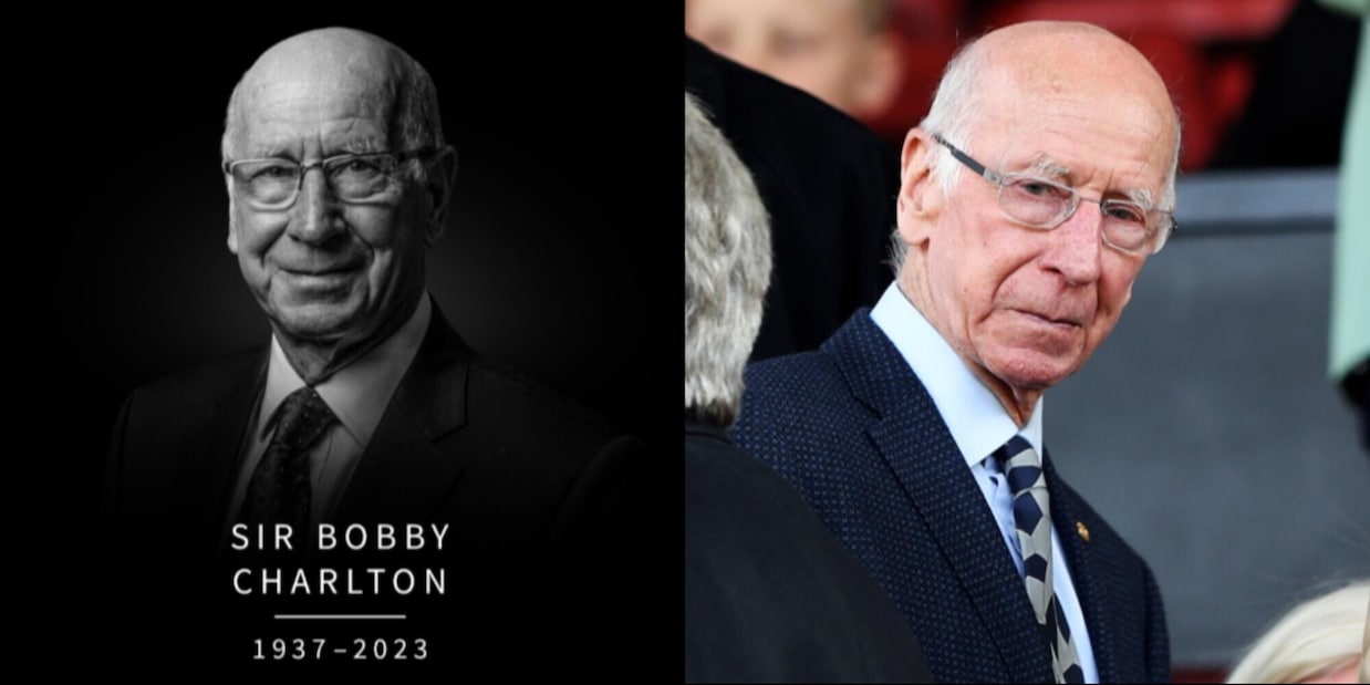 È morto Bobby Charlton, la leggenda del Manchester United