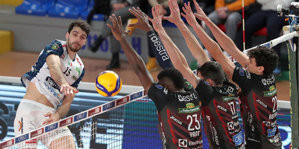 Trento strapazza Civitanova, vincono Piacenza e Padova Trento strapazza Civitanova, vincono Piacenza e Padova
