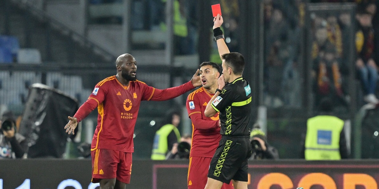 Lukaku, una giornata di squalifica: salta la sfida della Roma con il Bologna