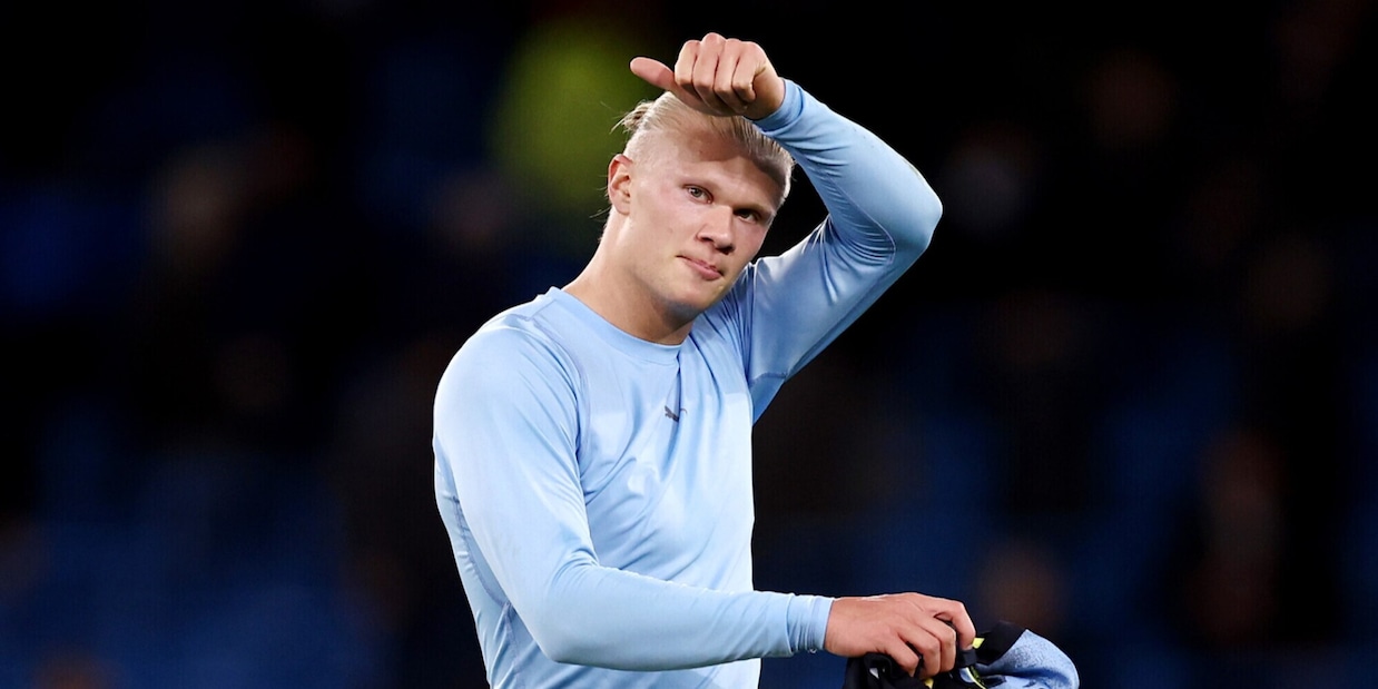 Haaland sceglie la squadra di calcetto dei sogni: c'è anche un italiano