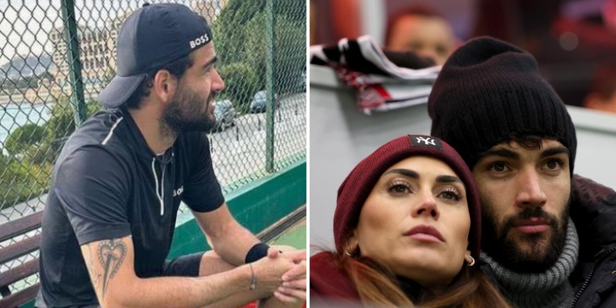Berrettini si allena a Montecarlo, ma di Melissa Satta non c'è traccia