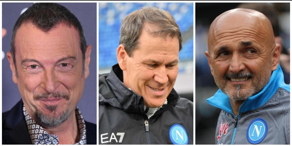 Amadeus e la domanda a Sanremo su Garcia e Spalletti: la sua risposta