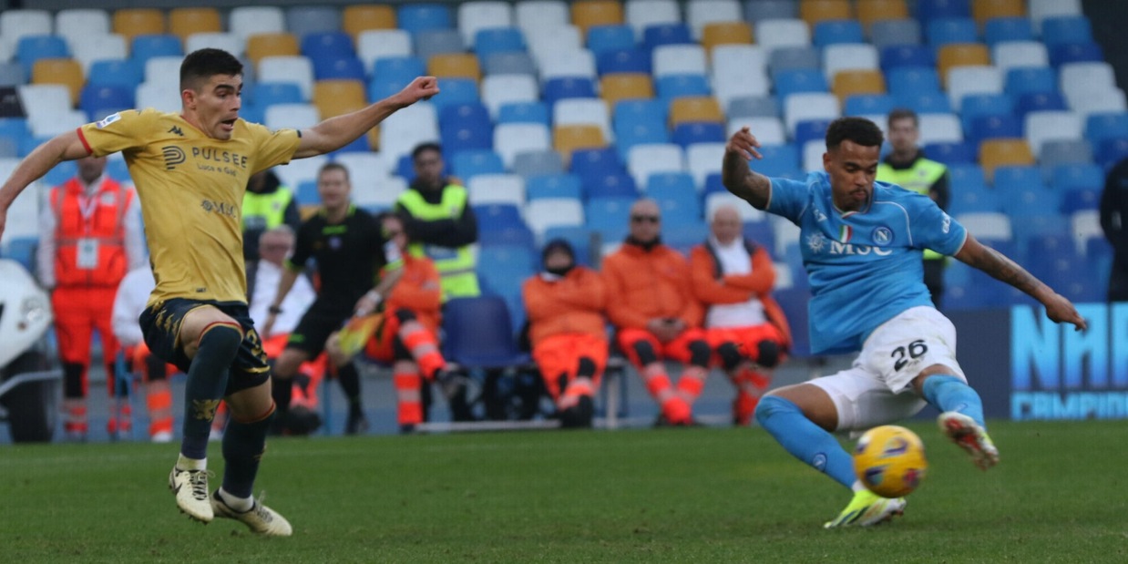 Ngonge salva il Napoli: 1-1 contro il Genoa, rivivi la diretta