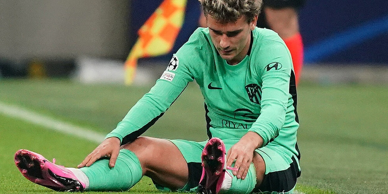 Griezmann e l'infortunio alla caviglia contro l'Inter, Simeone: "Spero..."