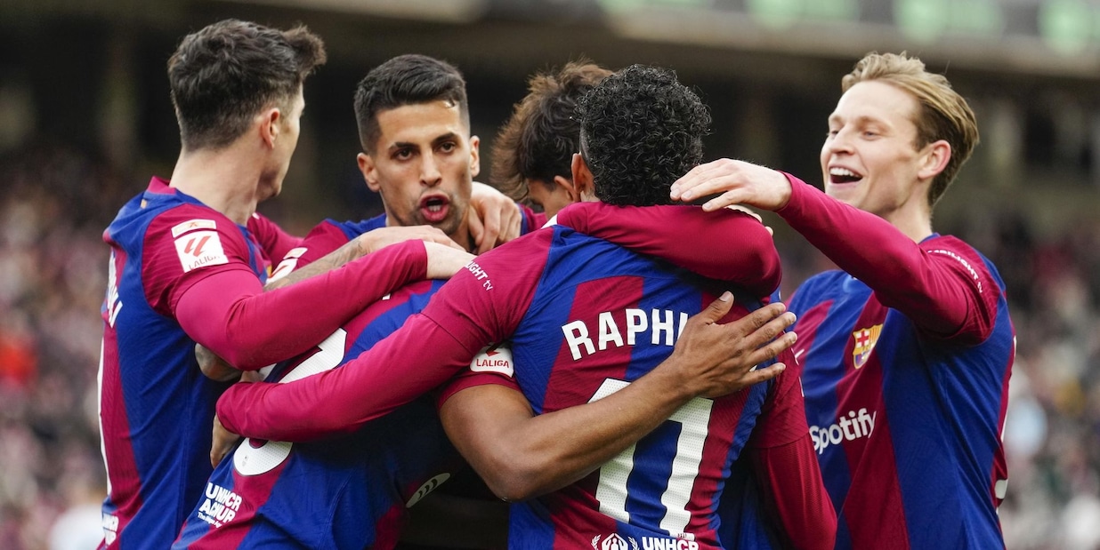 Il Barcellona cala il poker al Getafe e si riprende il secondo posto