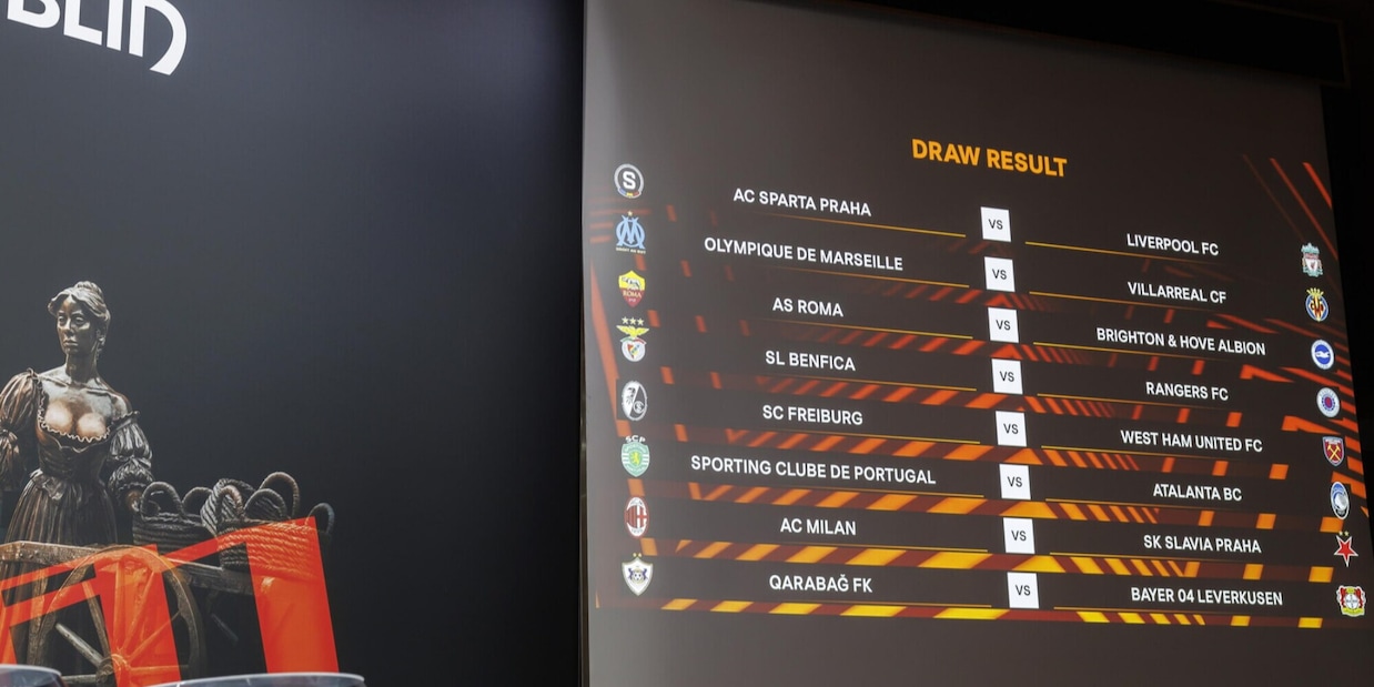 Diretta sorteggio Europa League ottavi: gli avversari di Roma, Milan e Atalanta