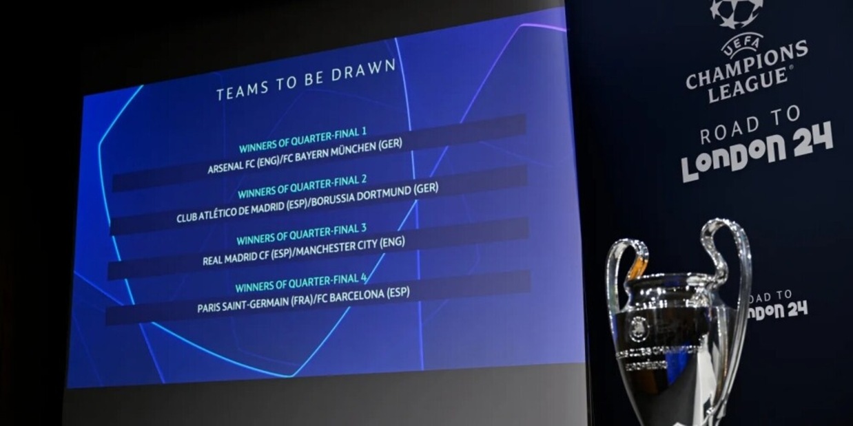 Rivivi la diretta Champions League, il sorteggio dei quarti di finale