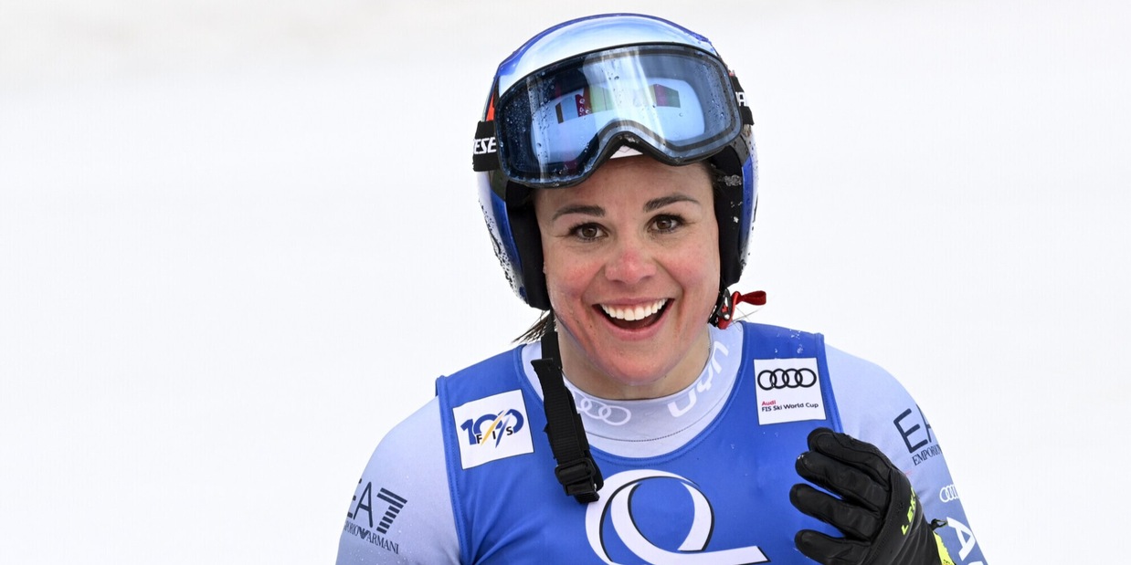 Splendida Delago, terza nell'ultima discesa di Saalbach