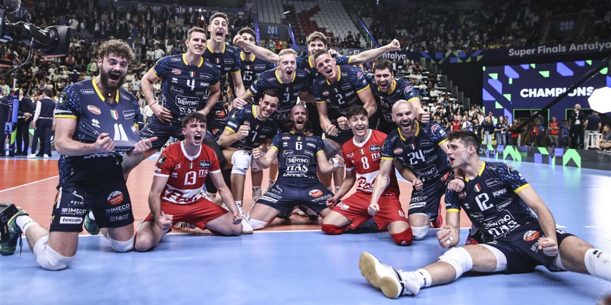 Pallavolo Maschile: Trento sul tetto d'Europa