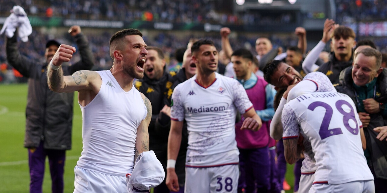 Fiorentina in finale di Conference: Beltran rimonta il Bruges. Rivivi la diretta