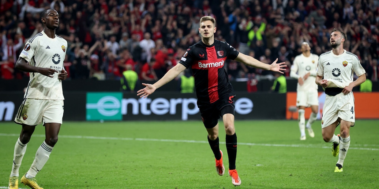 Bayer Leverkusen-Roma 2-2, rivivi la diretta: beffa per De Rossi