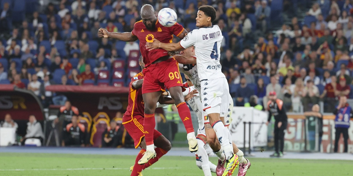 Roma-Genoa 1-0: espulso Paredes, decide Lukaku. Rivivi la diretta