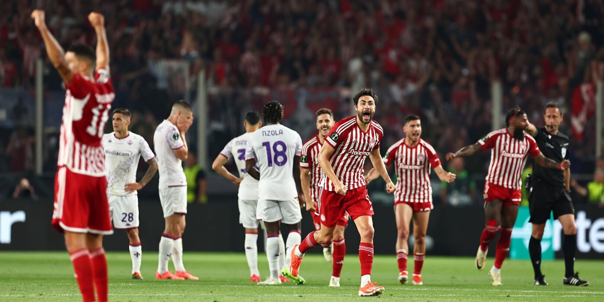 Olympiacos-Fiorentina 1-0, rivivi la diretta della finale di Conference