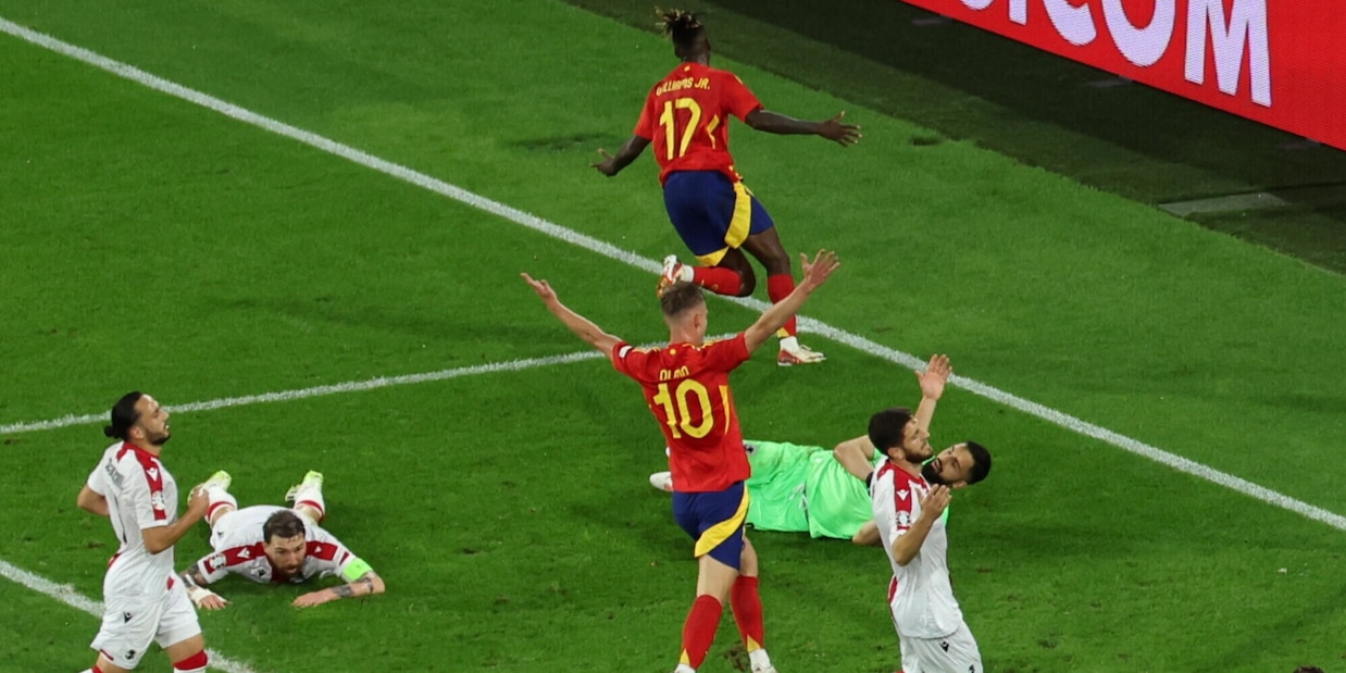 La Spagna travolge la Georgia 4-1: ora i quarti con la Germania La Spagna travolge la Georgia 4-1: ora i quarti con la Germania