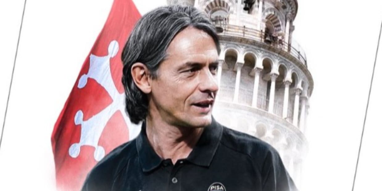 Pisa, ufficiale: Filippo Inzaghi è il nuovo allenatore nerazzurro