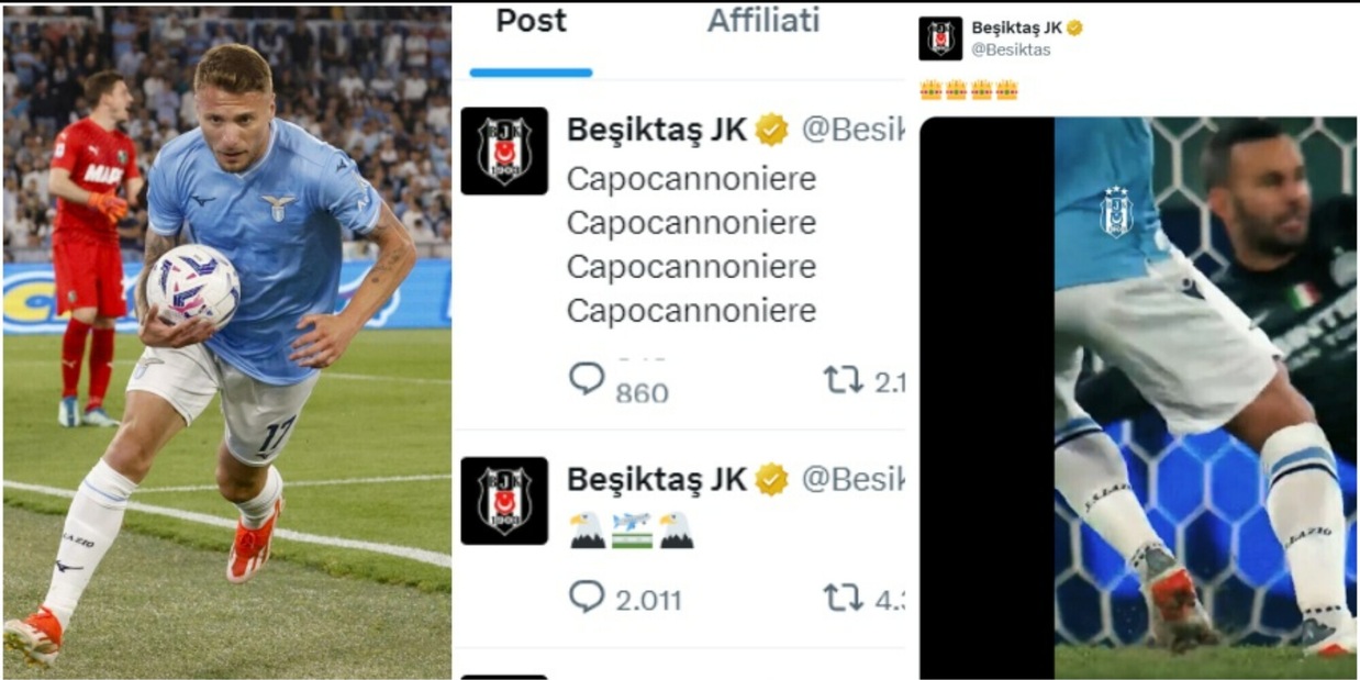 Il Besiktas ufficializza Immobile: sui social è delirio turco
