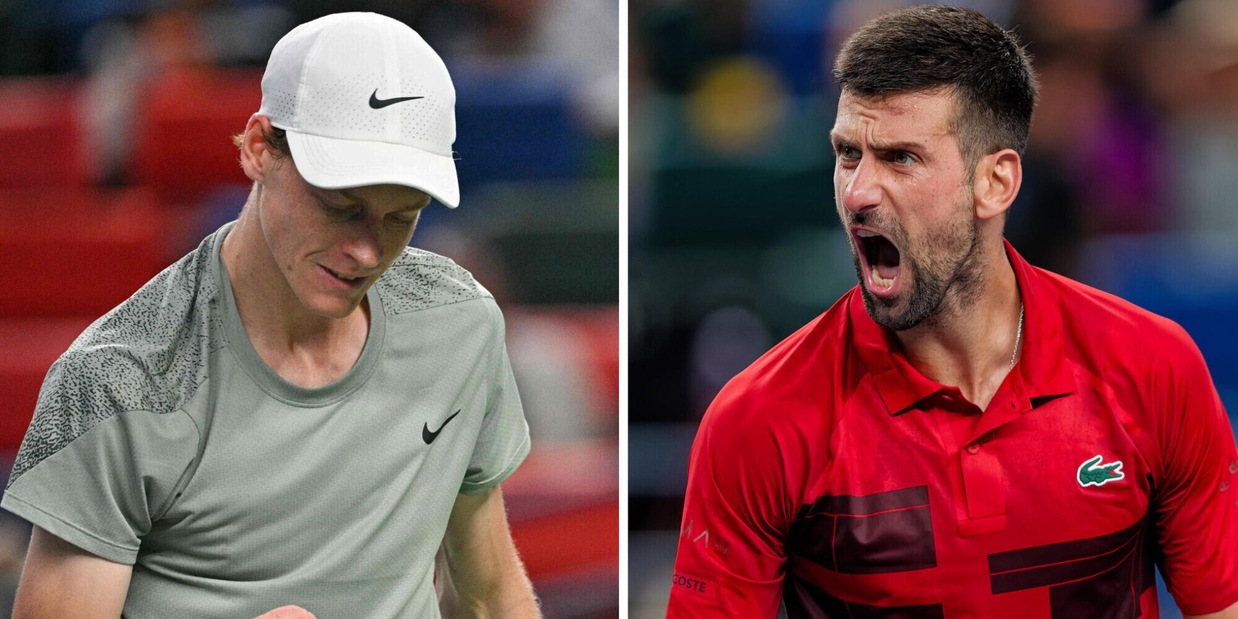 Troppo Sinner per Djokovic: l'azzurro trionfa a Shanghai in due set