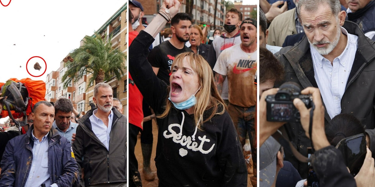 Alluvione in Spagna, gettano fango su Re Felipe e il premier Sanchez: folla inferocita