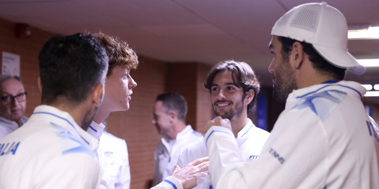 Berrettini svela: "Cosa ha detto Sinner alla squadra prima del doppio in Davis”