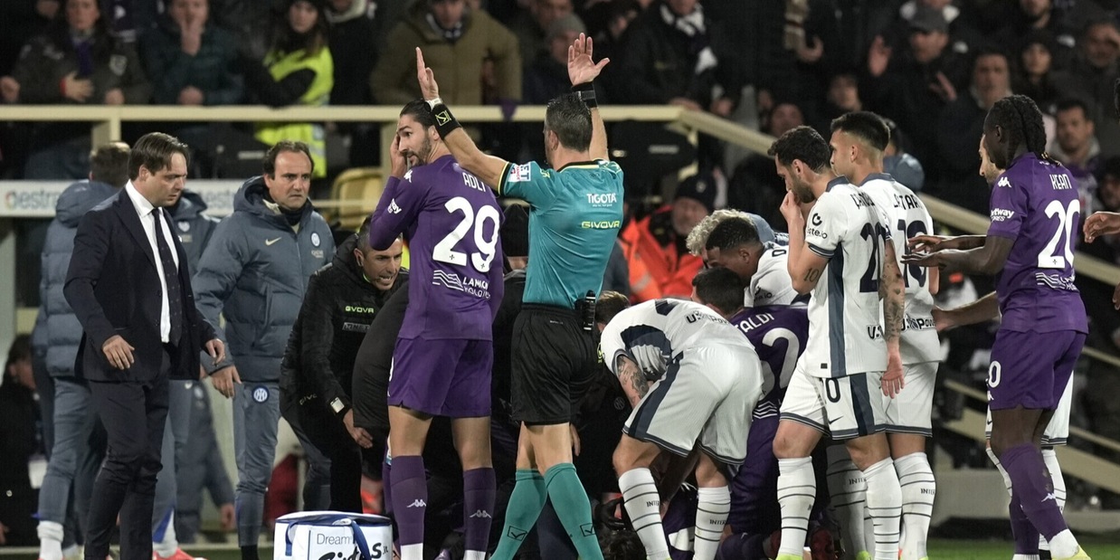 Fiorentina-Inter rinviata per il malore a Bove: è ufficiale