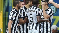 FOTO Inter-Juve: Morata non vede il gol, poi esulta "con il sole"