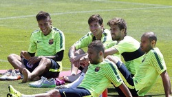 Barcellona, che relax all'open day prima della Juve!